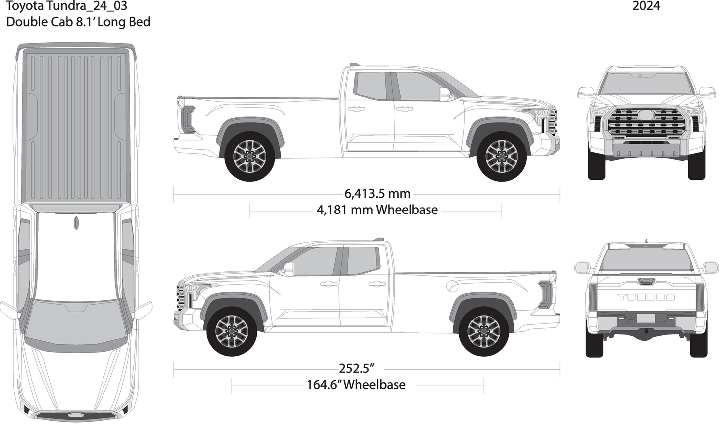 2024 Toyota Tundra V03 Vehicle Wrap Template