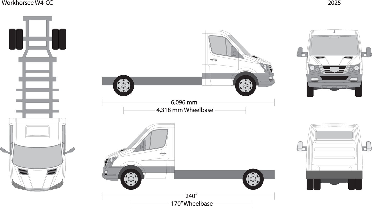 2025 Workhorse W4Cc V25 Vehicle Wrap Template