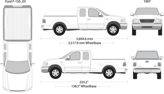 1997 Ford F 150 V03 Vehicle Wrap Template