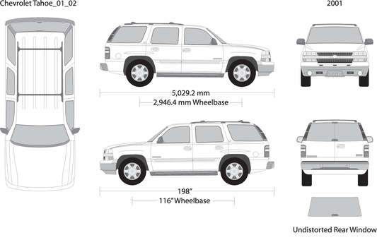 2001 Chevy Tahoe V02 Vehicle Wrap Template