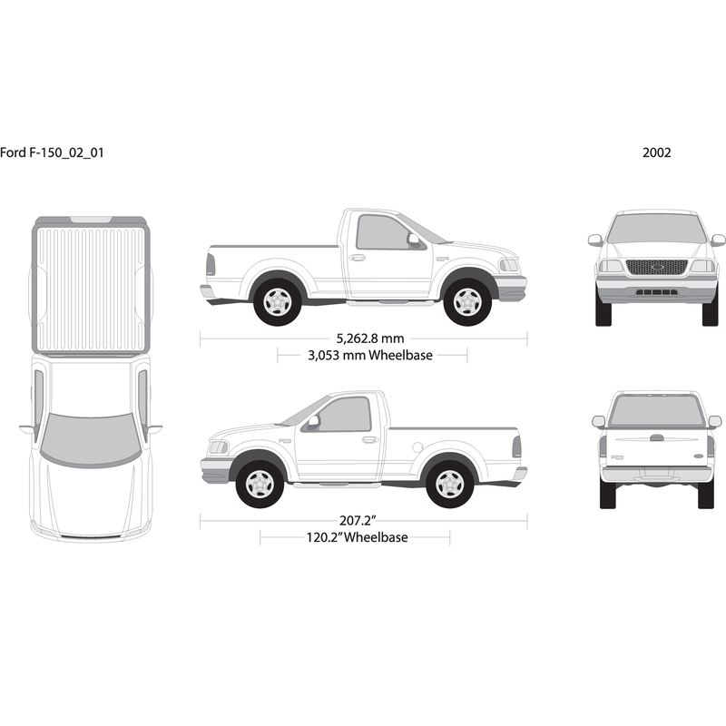 2002 Ford F 150 V01 Vehicle Wrap Template
