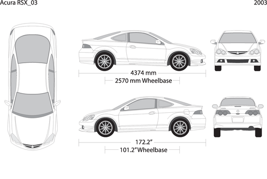 2003 Acura Rsx V03 Vehicle Wrap Template