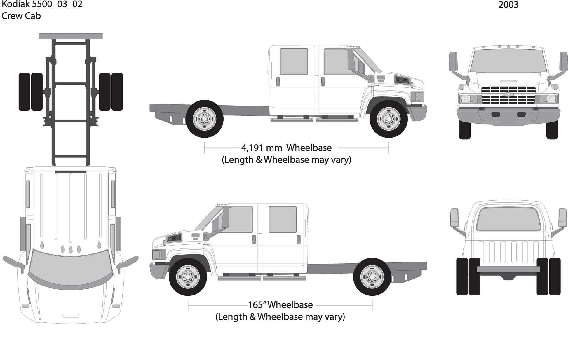 2003 Chevy Kodiak 5500 V02 Vehicle Wrap Template
