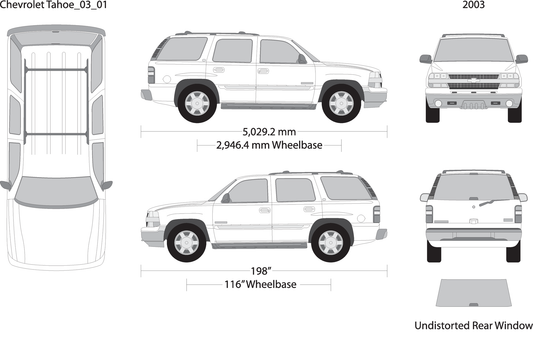 2003 Chevy Tahoe V01 Vehicle Wrap Template