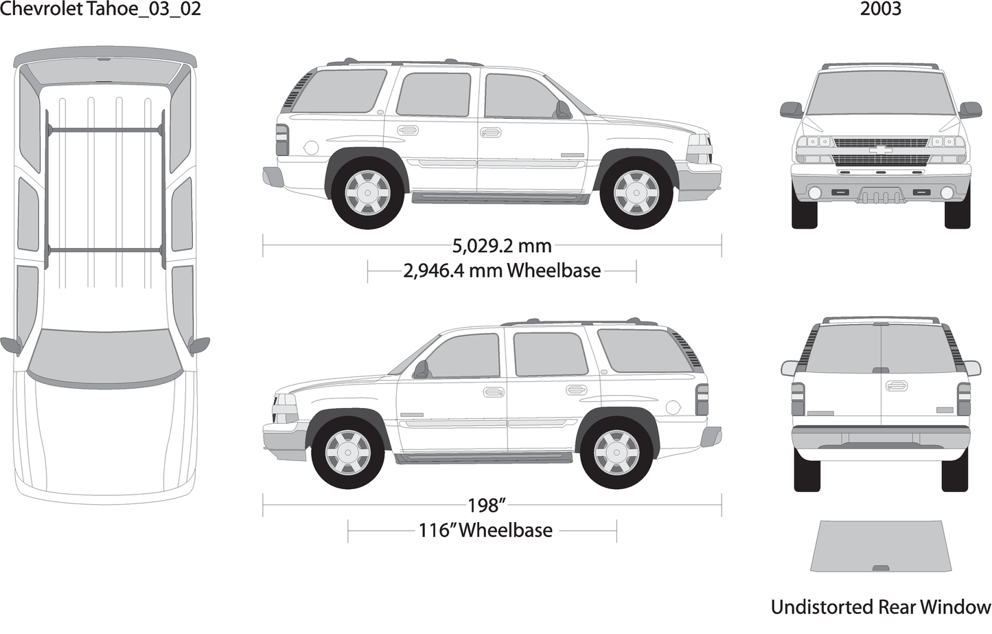 2003 Chevy Tahoe V02 Vehicle Wrap Template