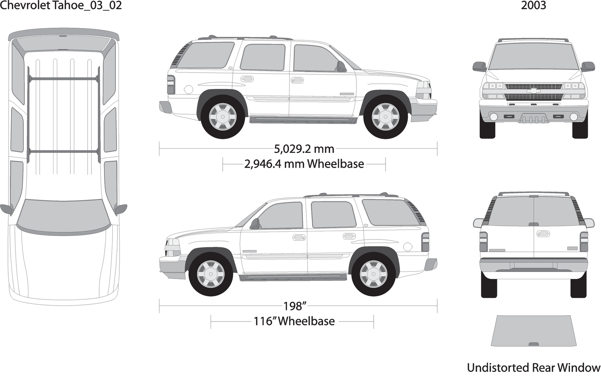 2003 Chevy Tahoe V02 Vehicle Wrap Template