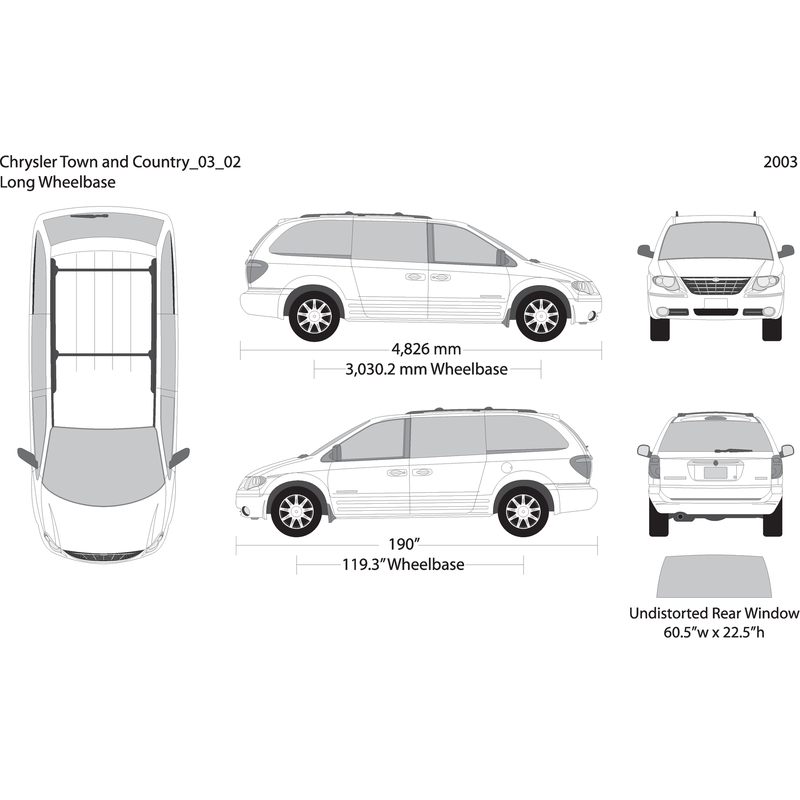 2003 Chrysler Town And Country V02 Vehicle Wrap Template