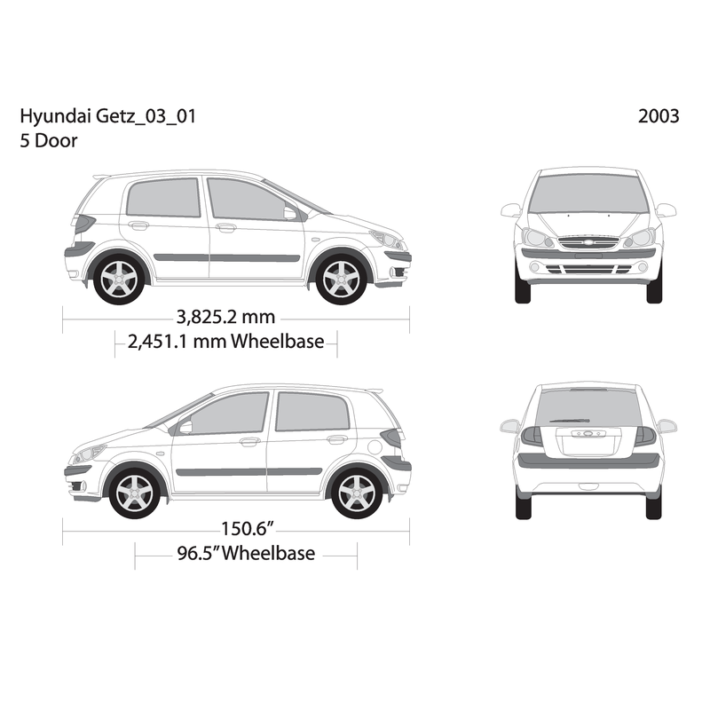 2003 Hyundai Getz V01 Vehicle Wrap Template