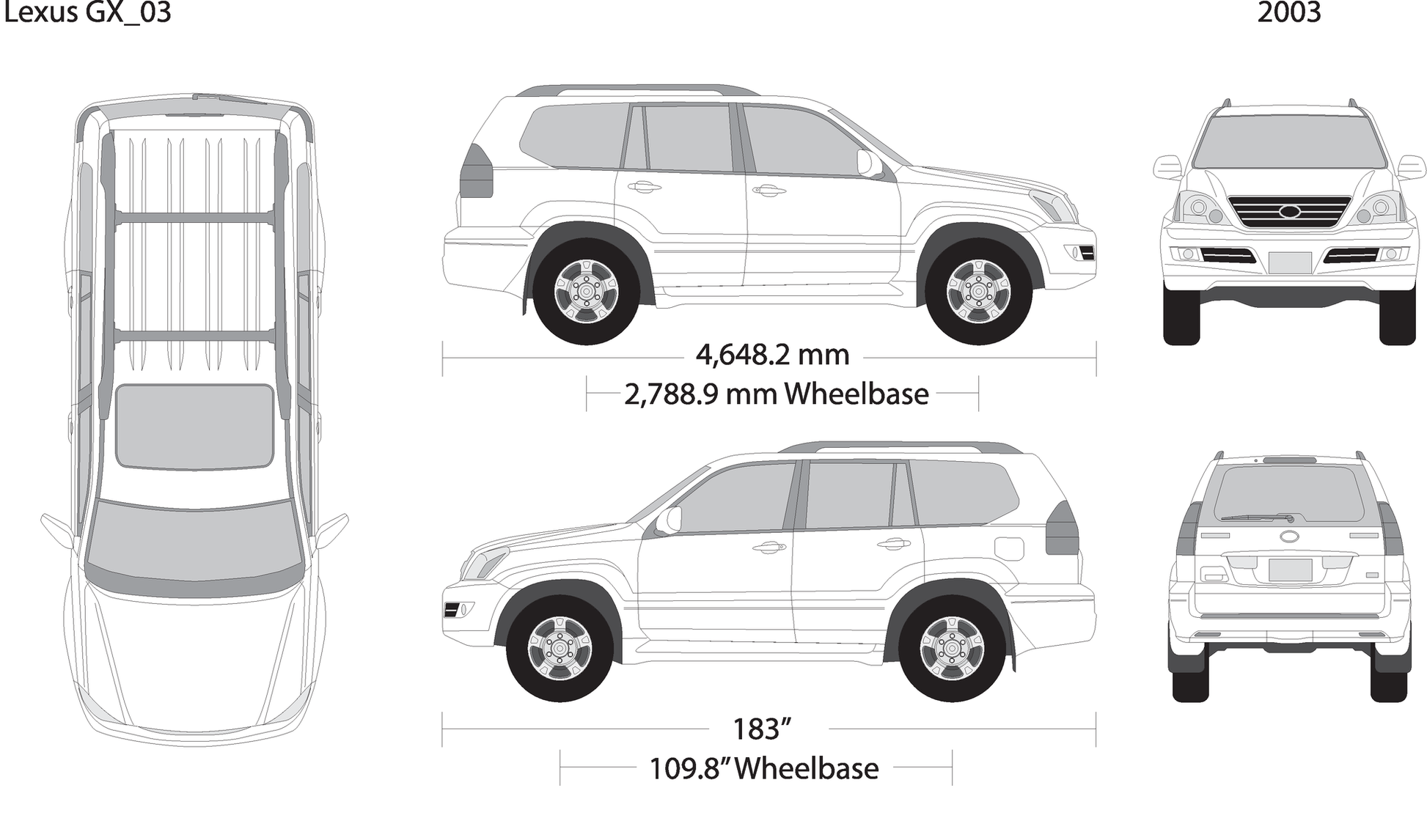2003 Lexus Gx V03 Vehicle Wrap Template