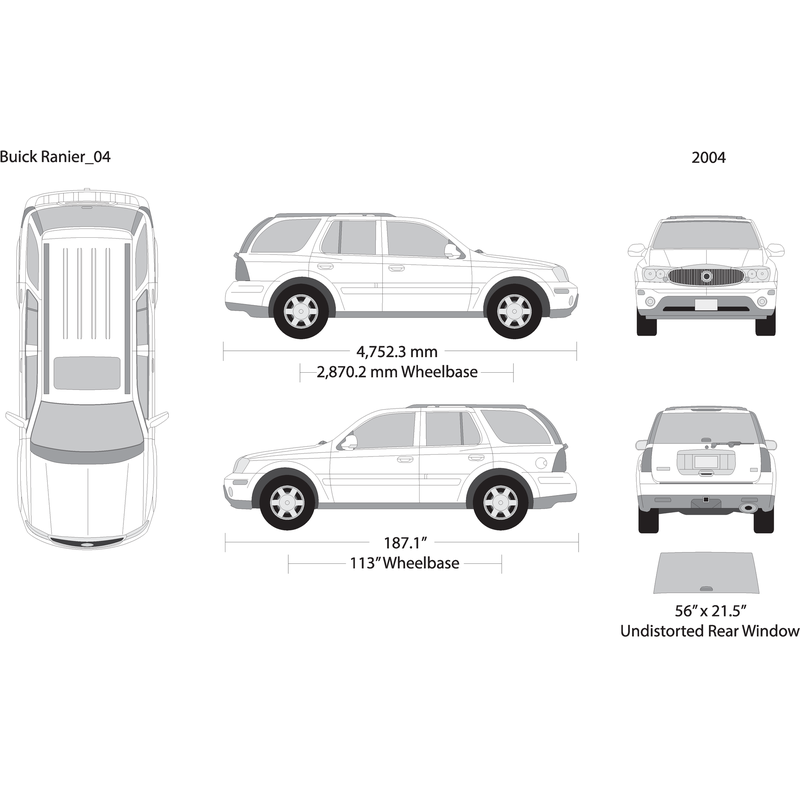 2004 Buick Ranier V04 Vehicle Wrap Template