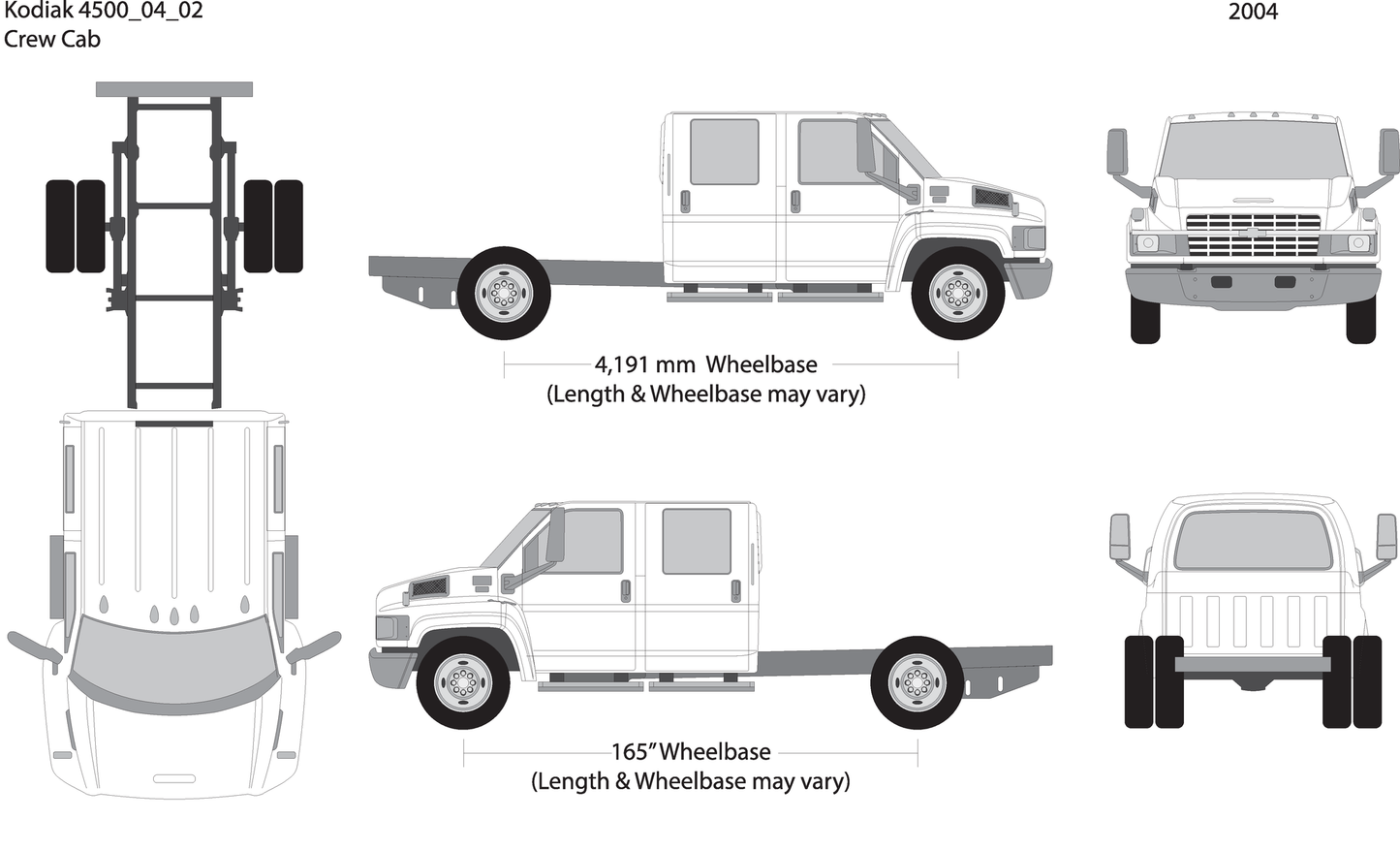 2004 Chevy Kodiak 4500 V02 Vehicle Wrap Template