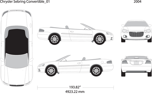 2004 Chrysler Sebring V01 Vehicle Wrap Template