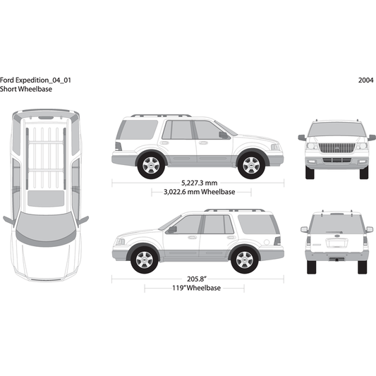 2004 Ford Expedition V01 Vehicle Wrap Template
