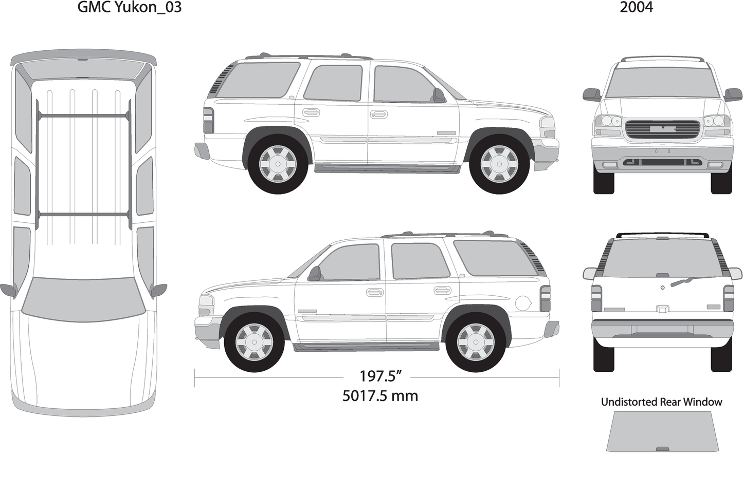 2004 Gmc Yukon V03 Vehicle Wrap Template