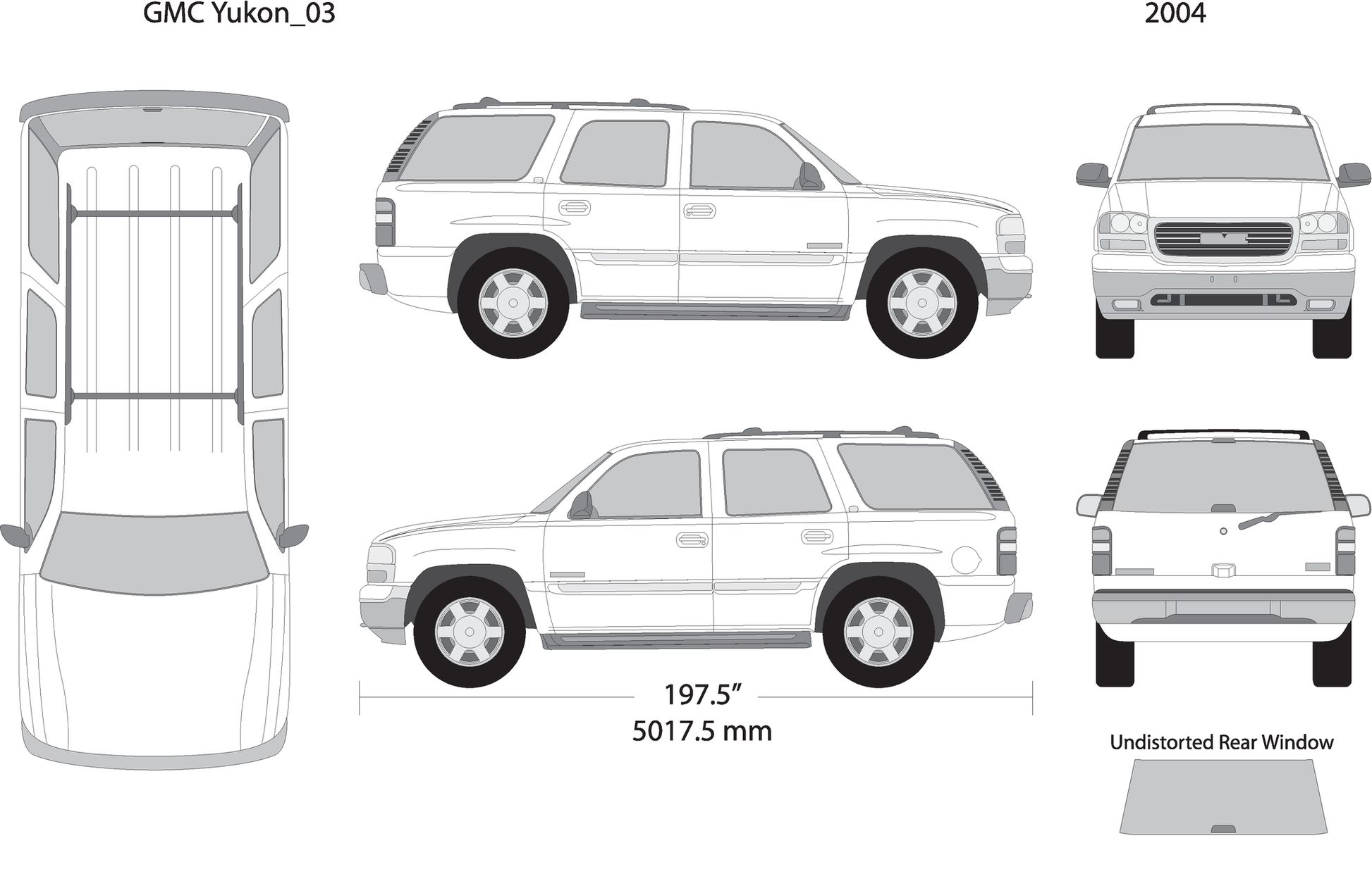 2004 Gmc Yukon V03 Vehicle Wrap Template