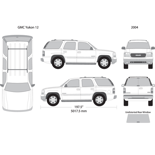 2004 Gmc Yukon V12 Vehicle Wrap Template