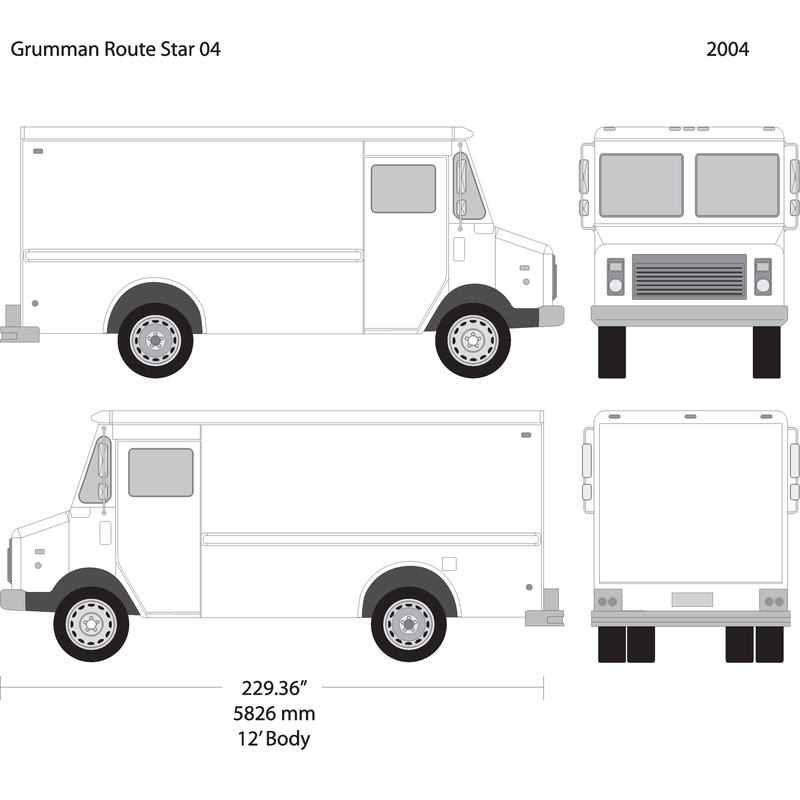 2004 Grumman V04 Vehicle Wrap Template