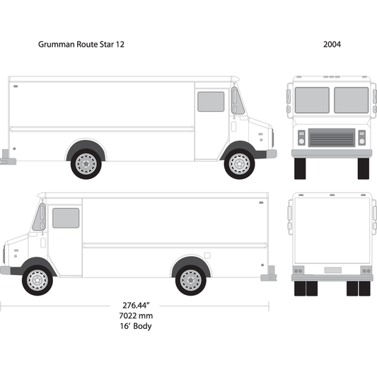 2004 Grumman V12 Vehicle Wrap Template