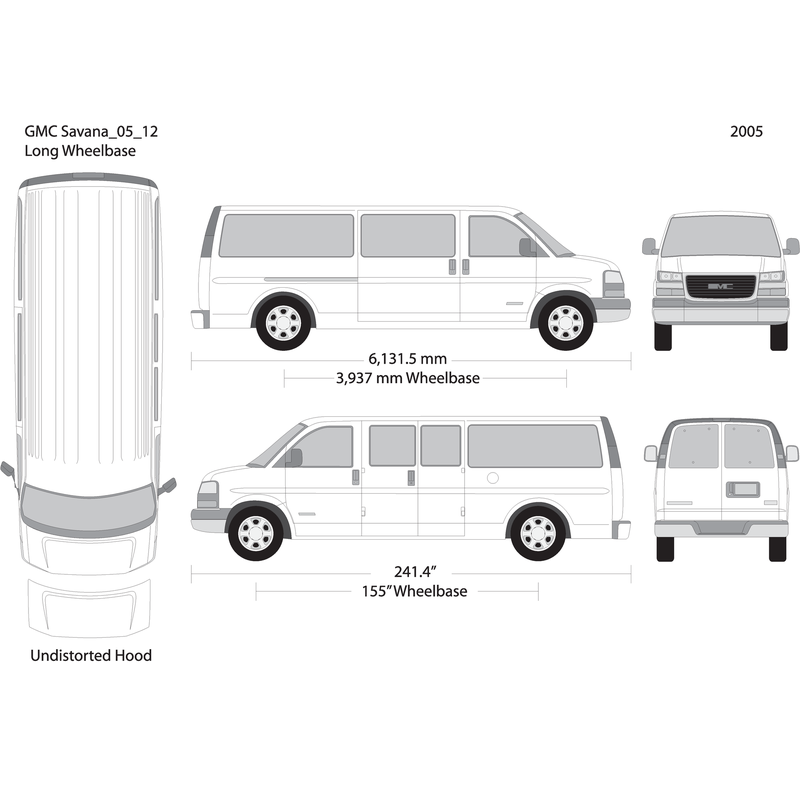 2005 Gmc Savana V12 Vehicle Wrap Template