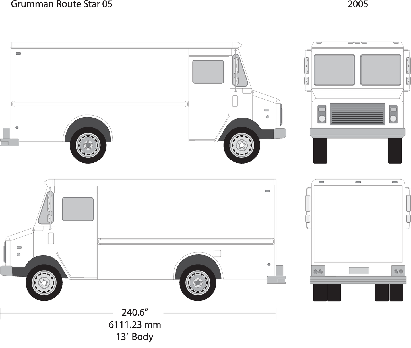2005 Grumman V05 Vehicle Wrap Template