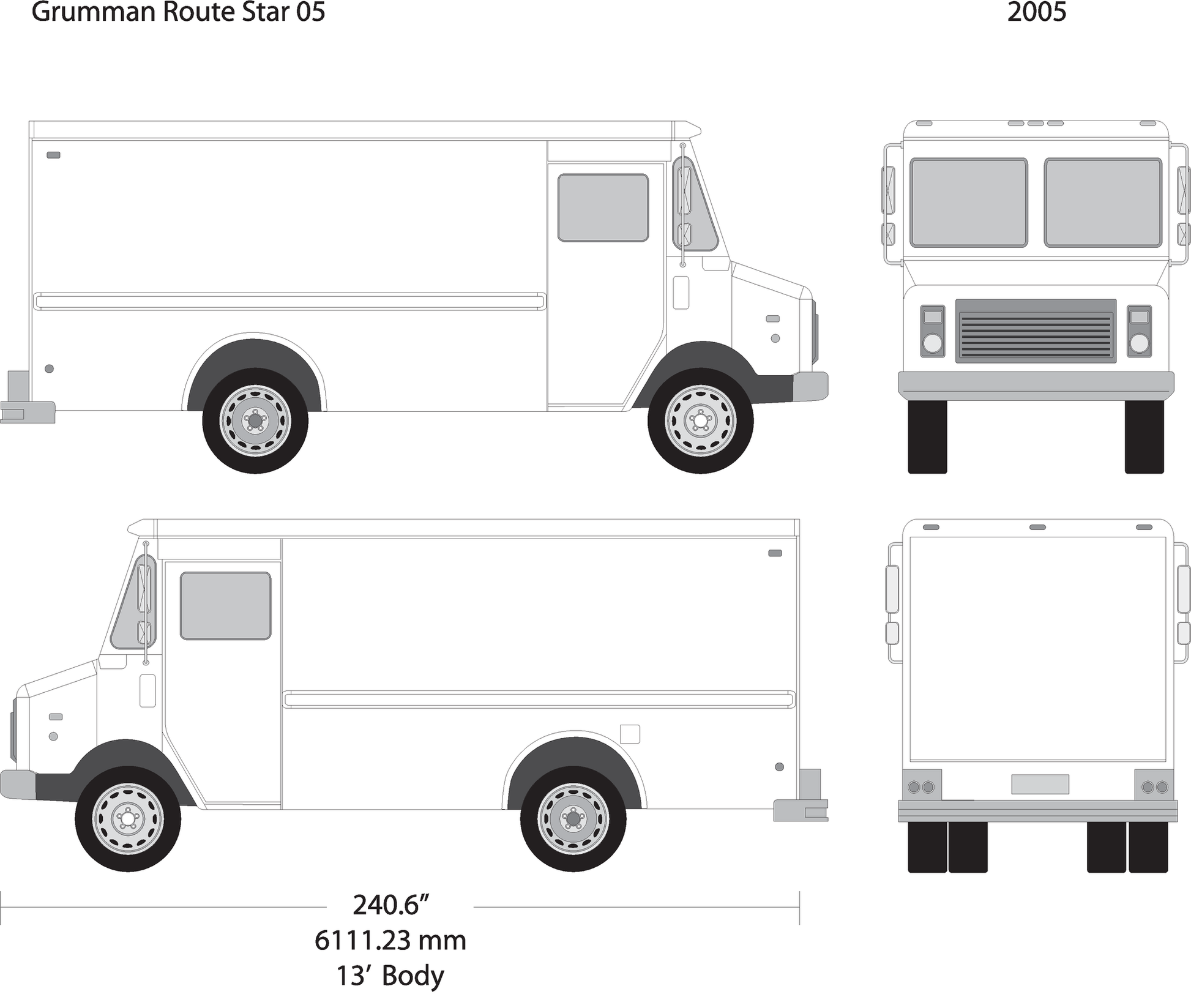 2005 Grumman V05 Vehicle Wrap Template