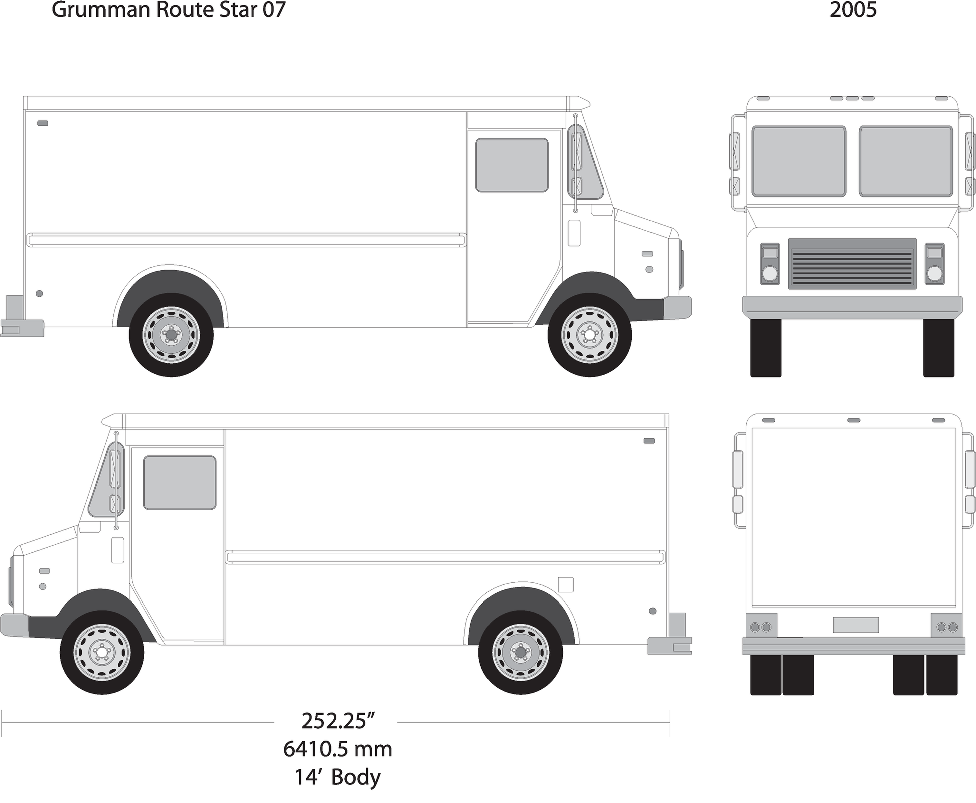 2005 Grumman V07 Vehicle Wrap Template
