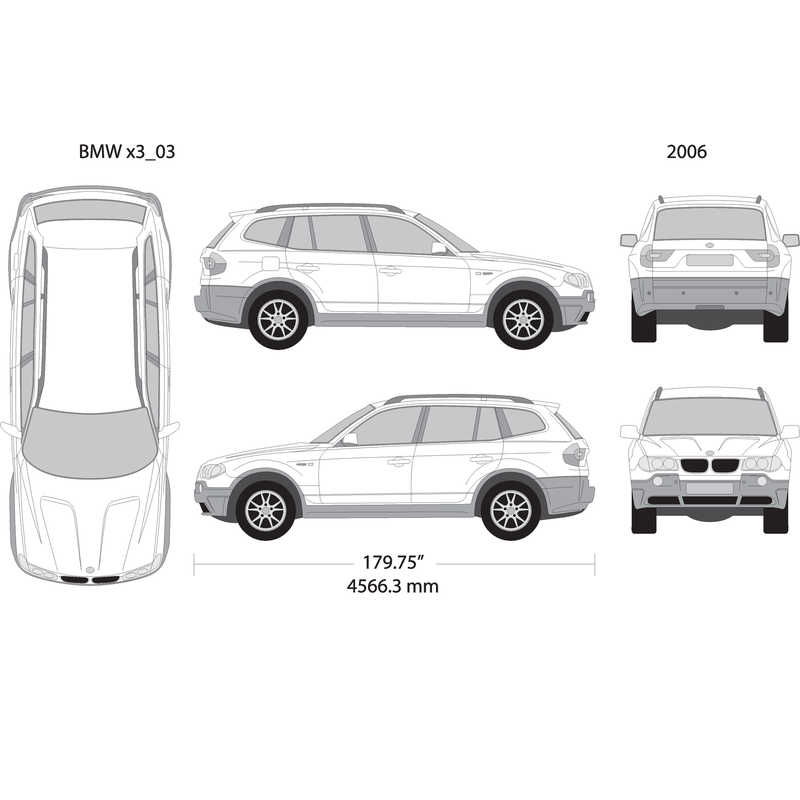 2006 Bmw X3 V06 Vehicle Wrap Template