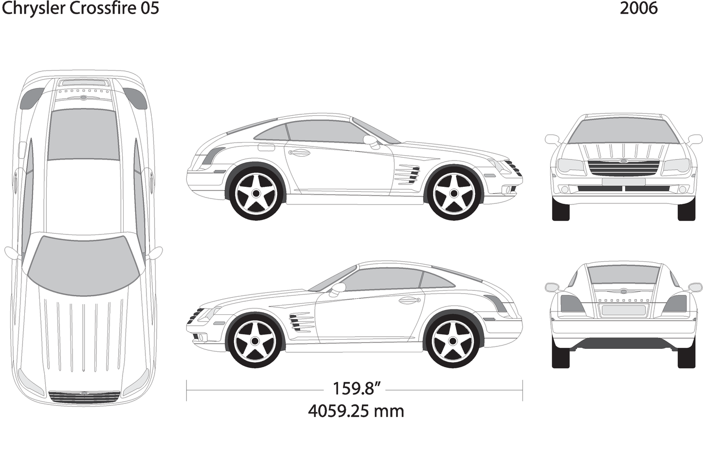 2006 Chrysler Crossfire V05 Vehicle Wrap Template
