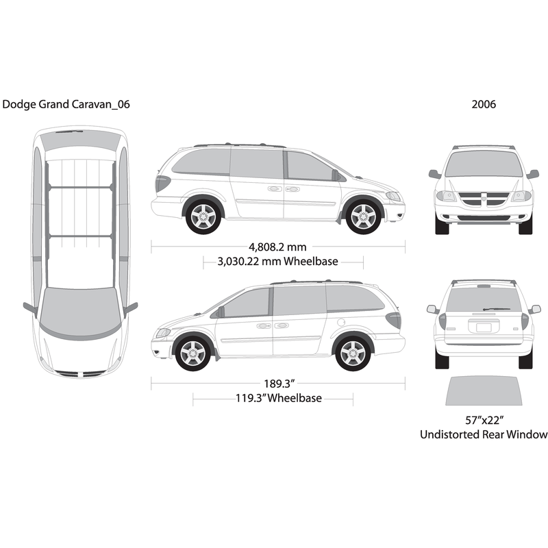 2006 Dodge Grand Caravan V06 Vehicle Wrap Template