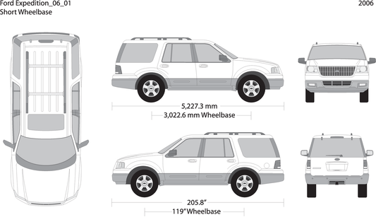 2006 Ford Expedition V01 Vehicle Wrap Template