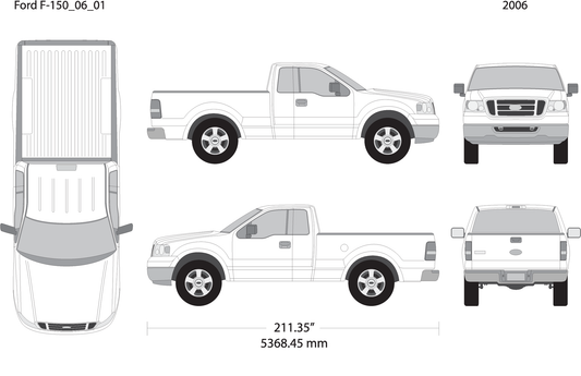 2006 Ford F 150 V01 Vehicle Wrap Template