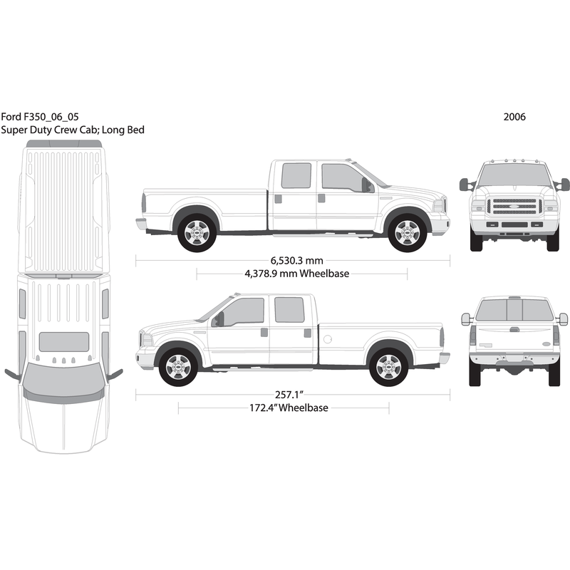 2006 Ford F 350 V05 Vehicle Wrap Template