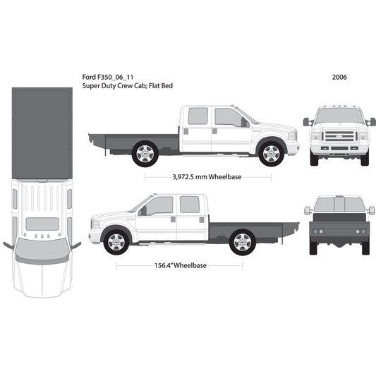 2006 Ford F 350 V11 Vehicle Wrap Template
