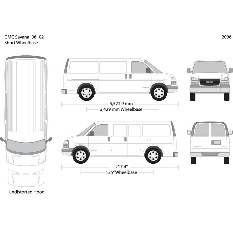 2006 Gmc Savana V02 Vehicle Wrap Template