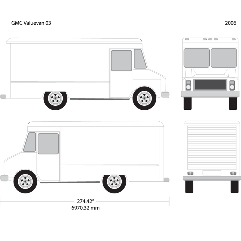 2006 Gmc Value Van V03 Vehicle Wrap Template