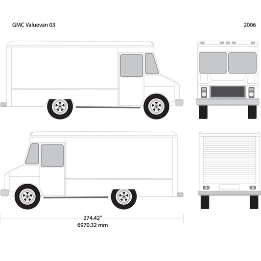 2006 Gmc Value Van V03 Vehicle Wrap Template