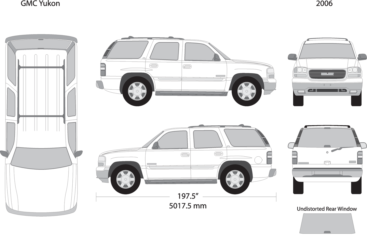 2006 Gmc Yukon V01 Vehicle Wrap Template