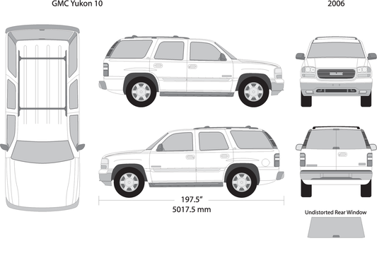 2006 Gmc Yukon V10 Vehicle Wrap Template