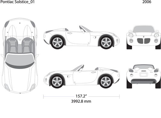 2006 Pontiac Solstice V01 Vehicle Wrap Template