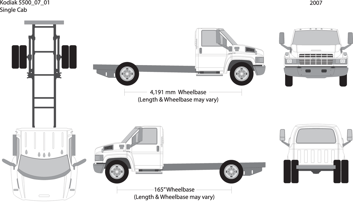 2007 Chevy Kodiak 5500 V01 Vehicle Wrap Template