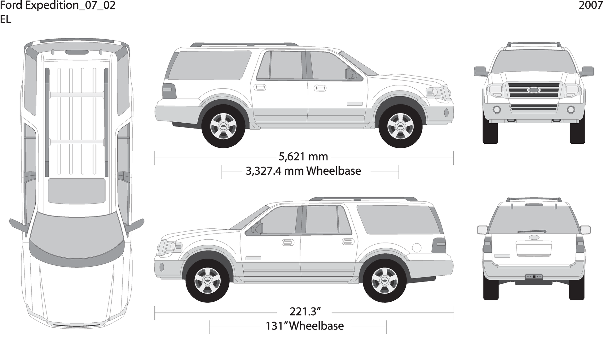 2007 Ford Expedition V02 Vehicle Wrap Template