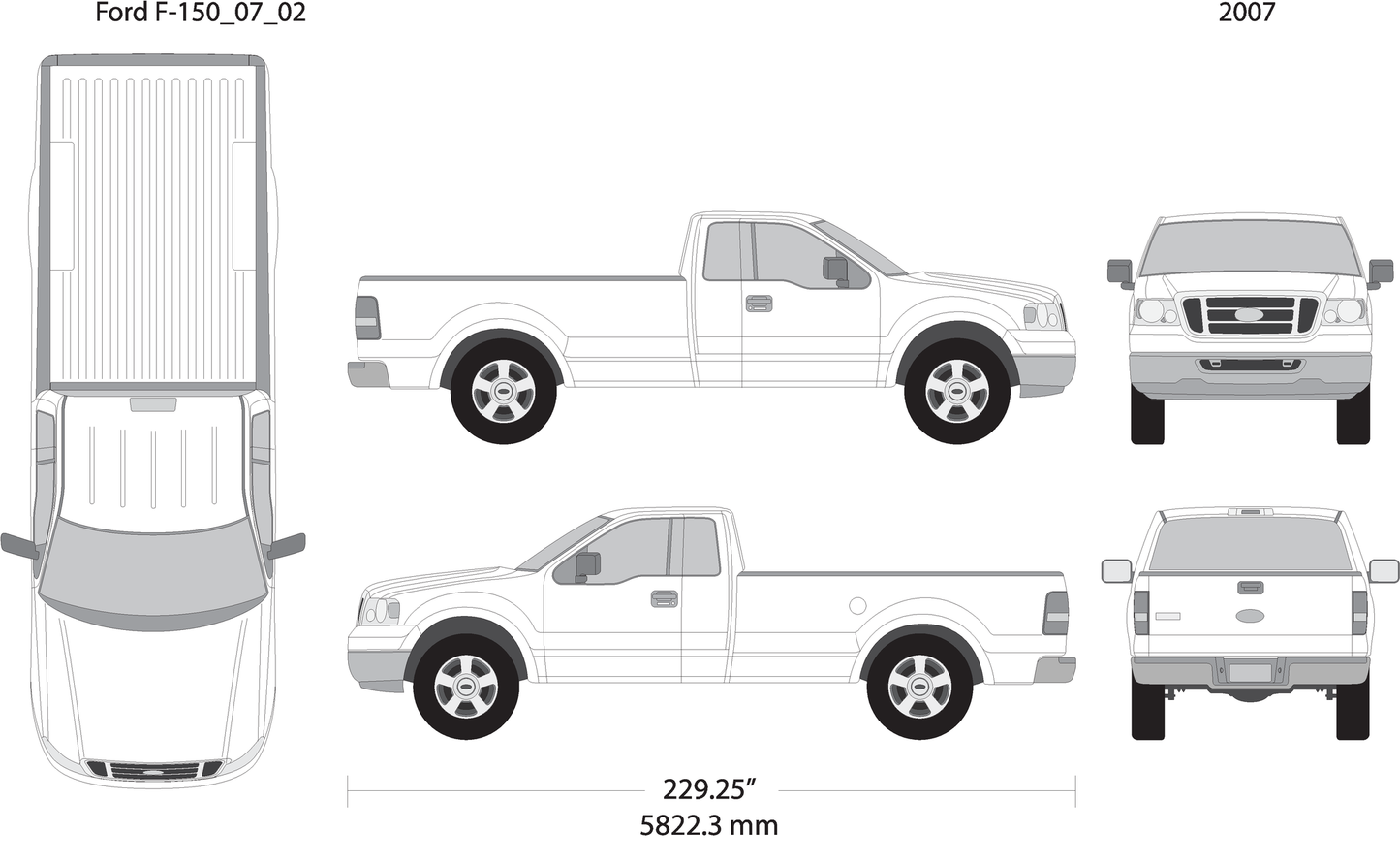 2007 Ford F 150 V02 Vehicle Wrap Template