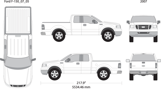 2007 Ford F 150 V05 Vehicle Wrap Template