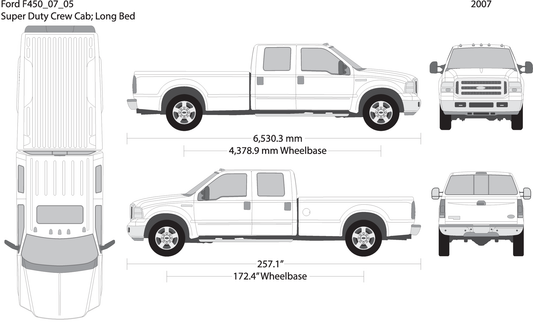 2007 Ford F 450 V05 Vehicle Wrap Template