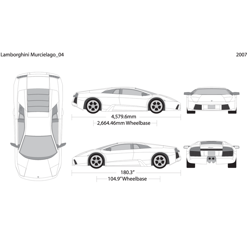 2007 Lamborghini Murcielago V04 Vehicle Wrap Template