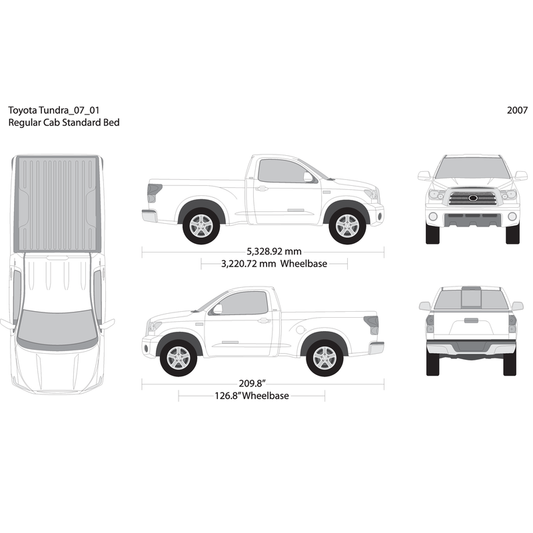 2007 Toyota Tundra V01 Vehicle Wrap Template