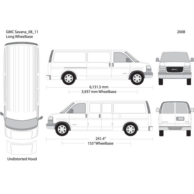 2008 Gmc Savana V11 Vehicle Wrap Template