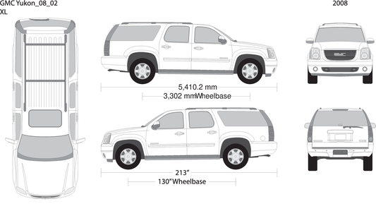2008 Gmc Yukon V02 Vehicle Wrap Template