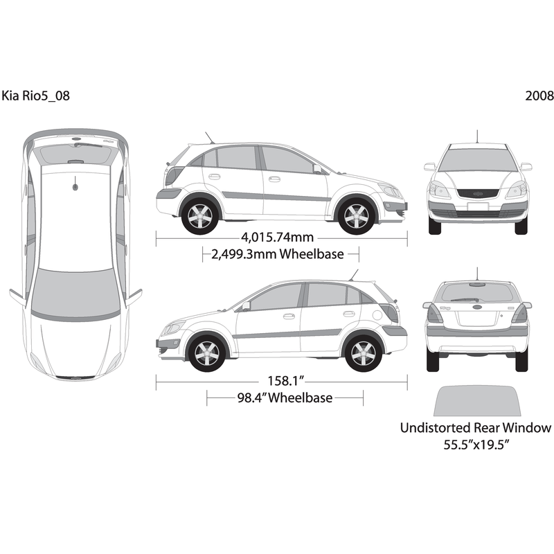 2008 Kia Rio5 V01 Vehicle Wrap Template