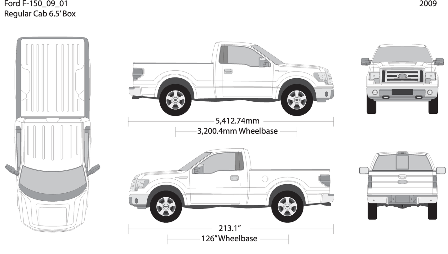 2009 Ford F 150 V01 Vehicle Wrap Template
